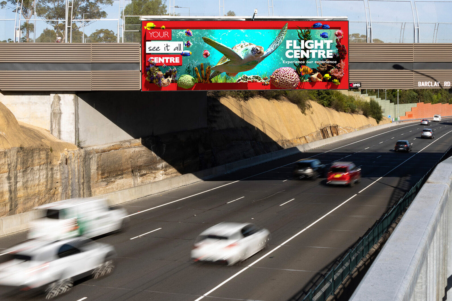 QMS 3DOOH Goes Global With New Campaign For Flight Centre