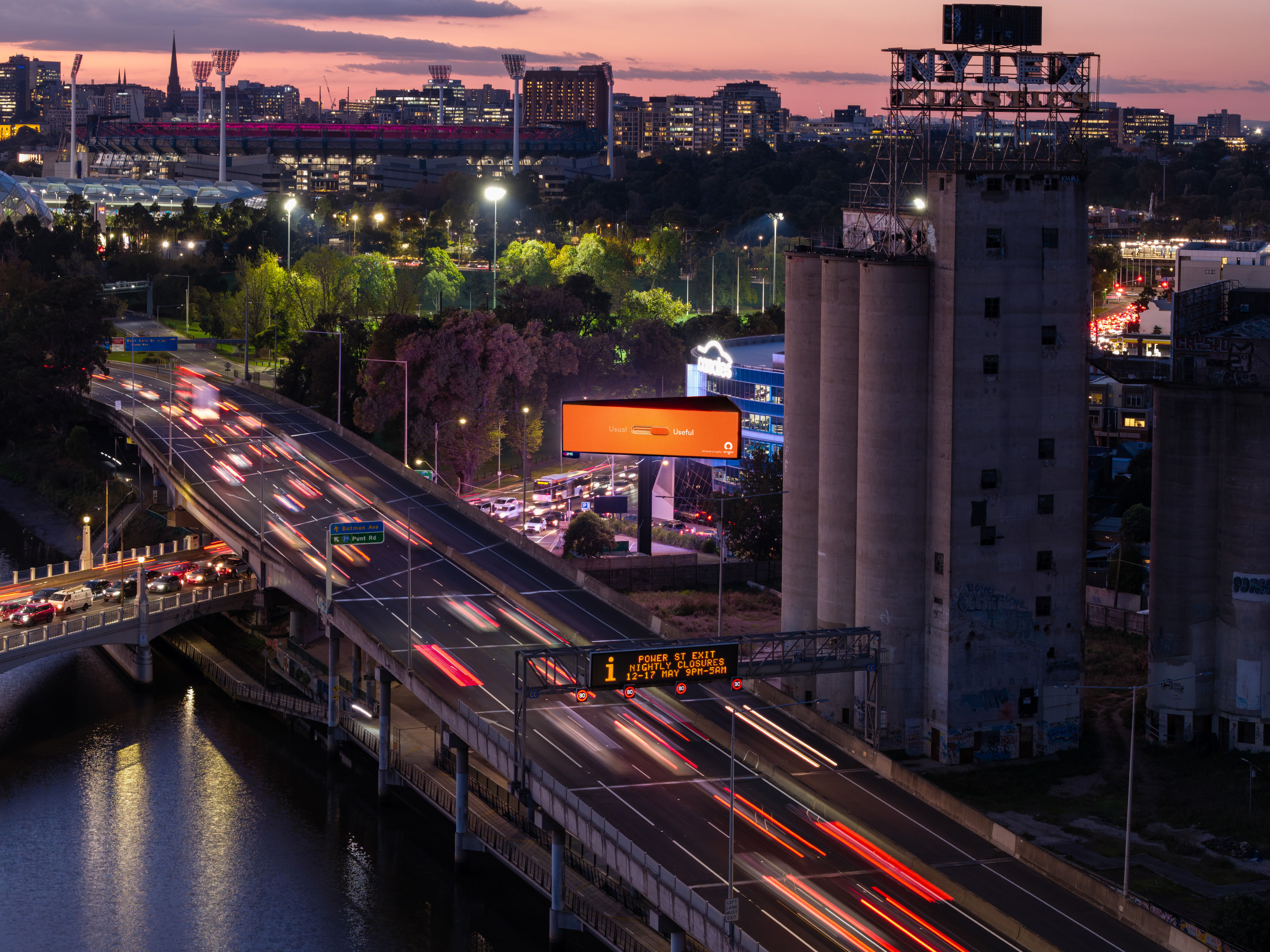 QMS Citylink billboard Origin Energy